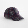 Czapka z daszkiem w kratkę Wool Blend Check Cap - B625:Navy Plaid, wool (proporcjonalnie), One Size